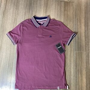 NWT  Aeropostale Men’s Burgundy Polo Shirt – Size S – 100% Cotton